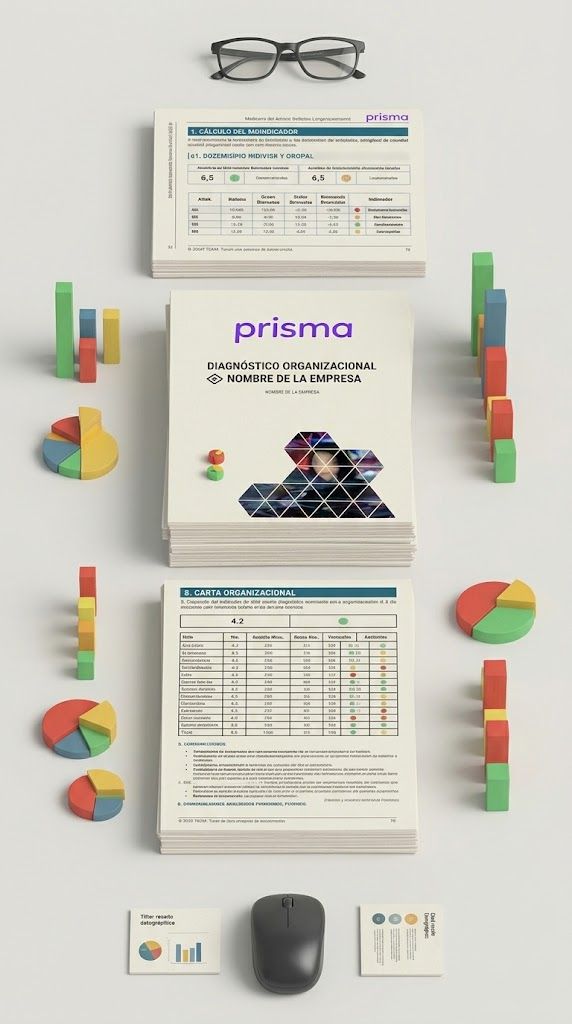 Reportes impresos de diagnóstico organizacional PRISMA